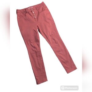 Old Navy High-Waisted Button-Fly Pop-Color Super Skinny Jeans Size 12 Spice Girl